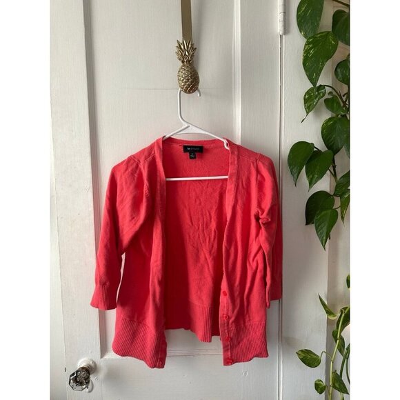 AB Studio women’s size small pink cardigan - Picture 1 of 8